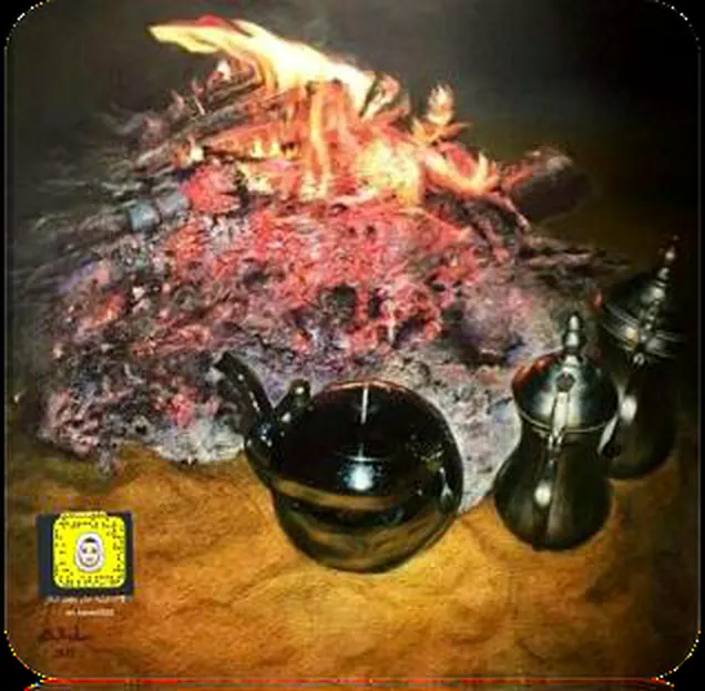 Warm-toned still life with traditional vessels